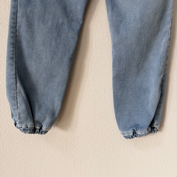 Sound Style Stretchy Denim Blue Drawstring Joggers w/Pockets Sz Medium - Picture 8 of 13